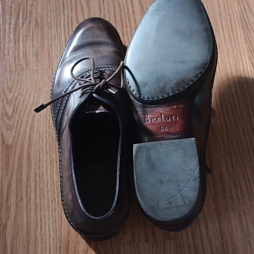 Berluti Leather Oxfords Size 6.5